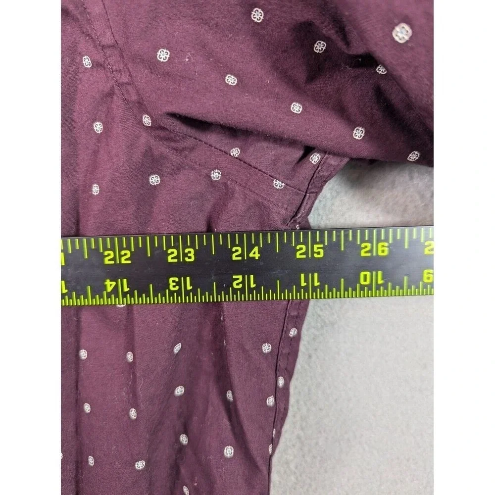 Banana Republic Classic Fit Non Iron Shirt Mens XL Polka Dot Button Down Preppy